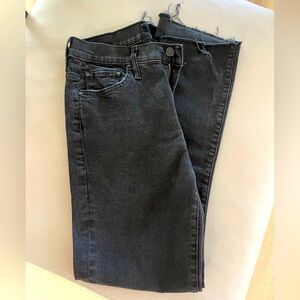 MOTHER Ankle Cropped Jeans in Charcoal